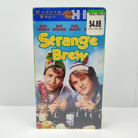 STRANGE BREW NEW SEALED VHS 2000 THOMAS MORANIS McKENZIE BROS BEER WARNER BROS - Picture 1 of 7